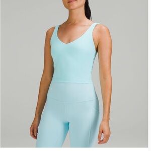 Light Blue V-Neck Align Top